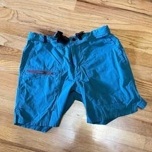 Mountain standard hybrid hiking shorts teal size 30 men’s